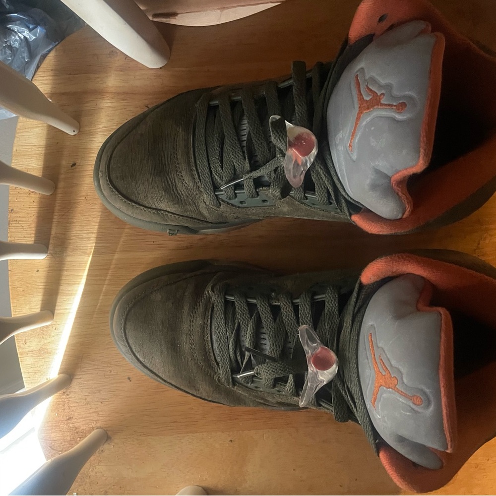Jordan retro 5s olive #5s #JordanRetro #Jordan